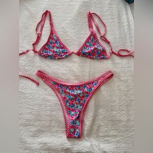 Floral Pink Bikini Set